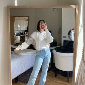 Abercrombie Cheetah Print Sweatshirt